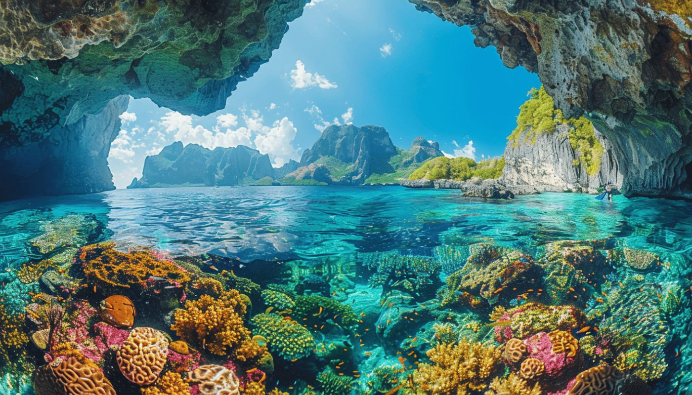 Exploration du monde sous-marin : la beauté capturée en images à travers le tuba